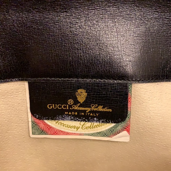 Gucci vintage black canvas clutch - Picture 7 of 14